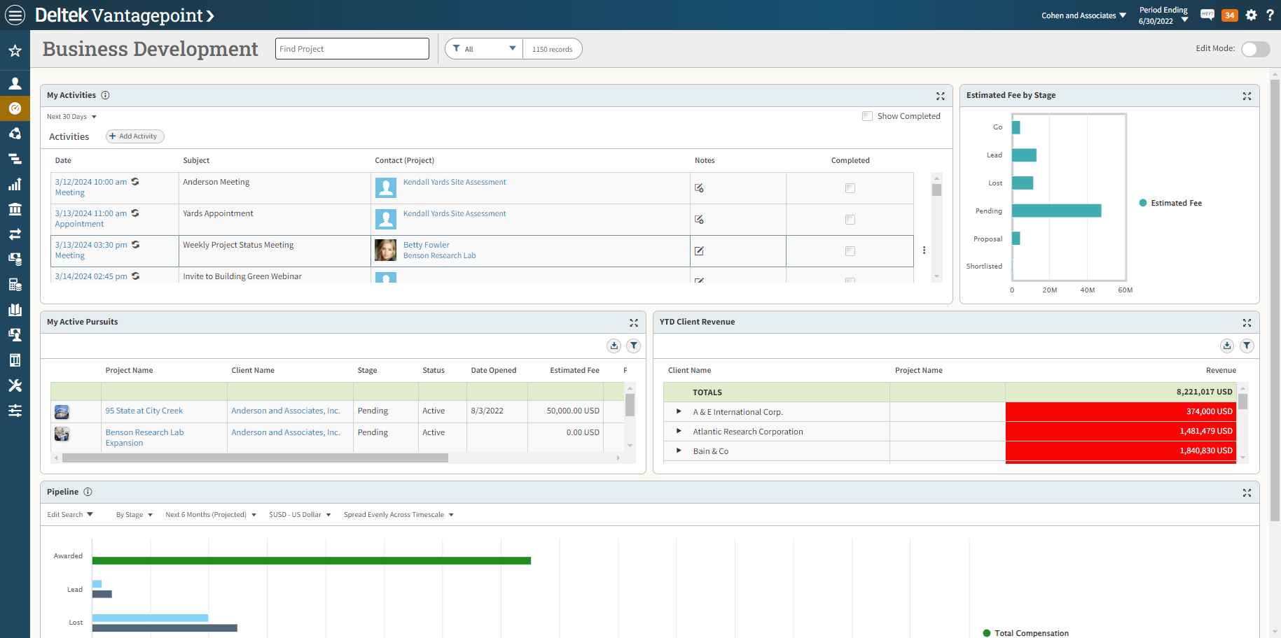 Deltek Vantagepoint preview