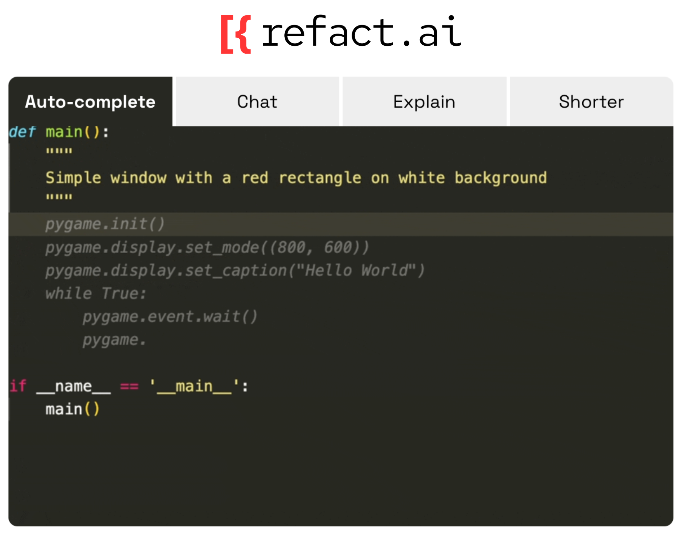 Refact.ai preview