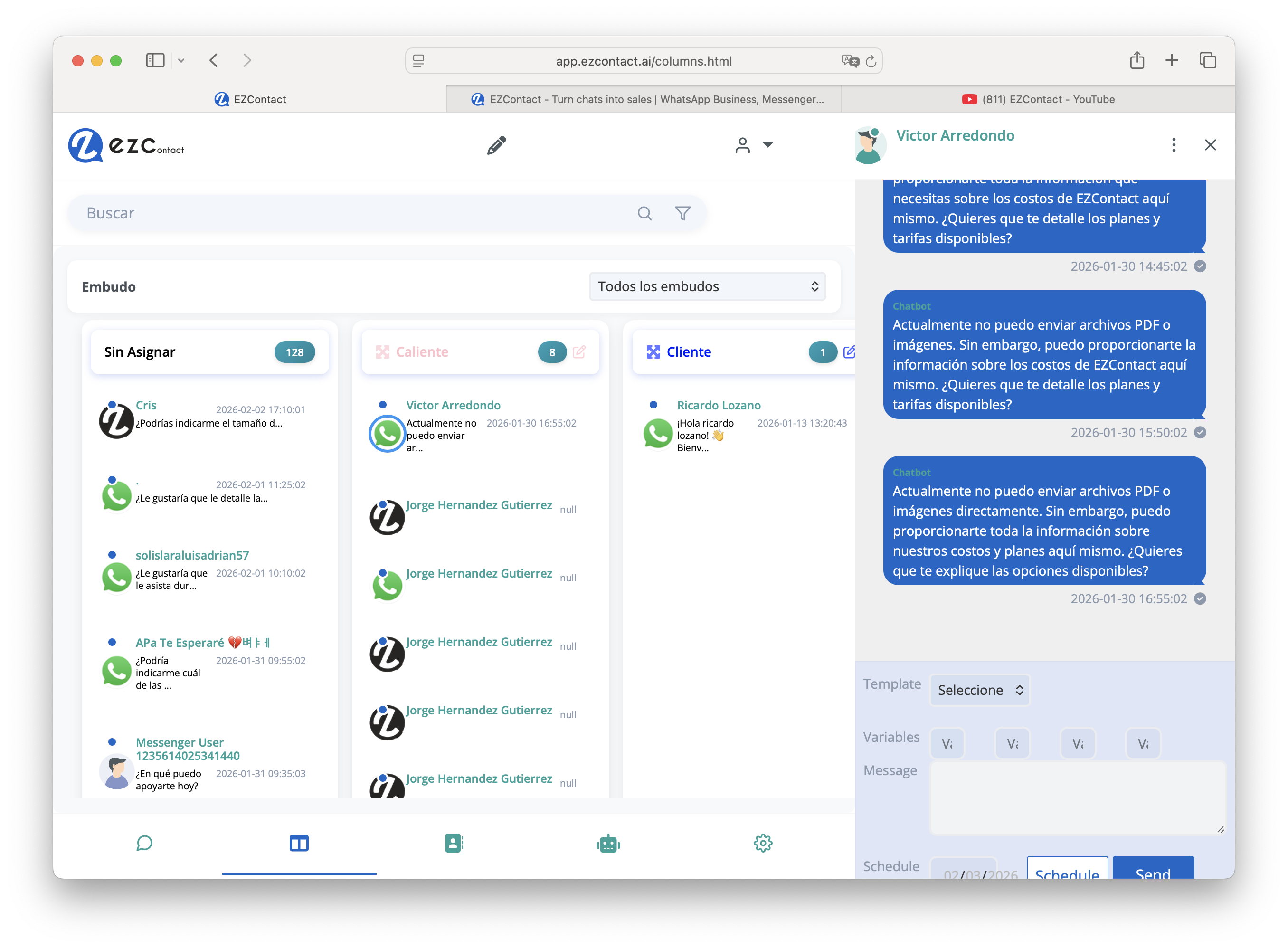 EZContact preview