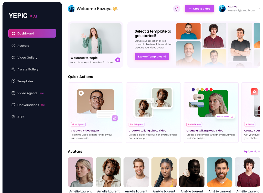 Yepic Studio preview