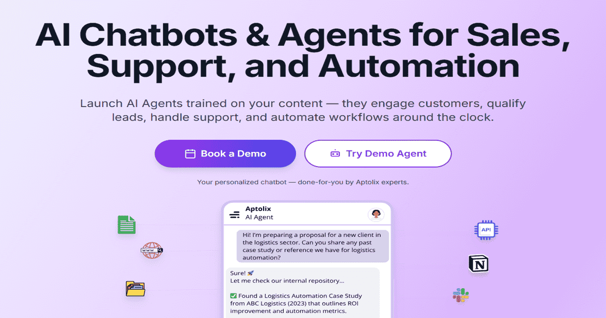 Aptolix Chatbots preview