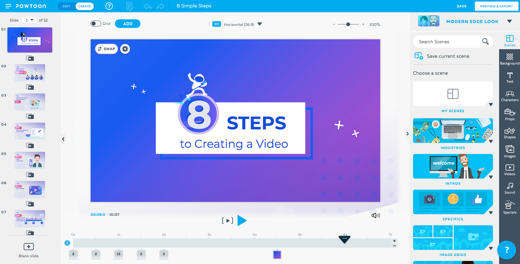 Powtoon preview