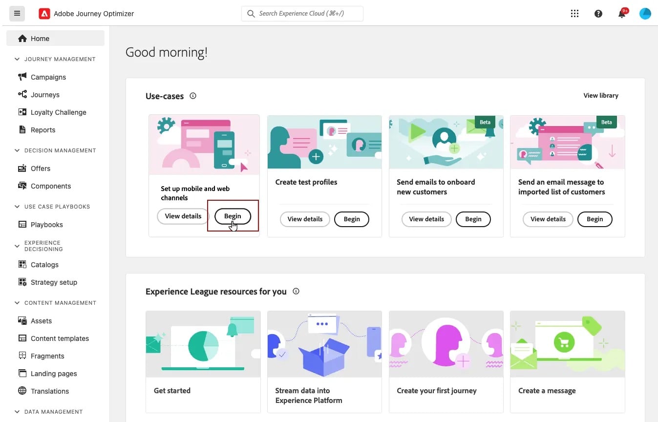 Adobe Journey Optimizer preview