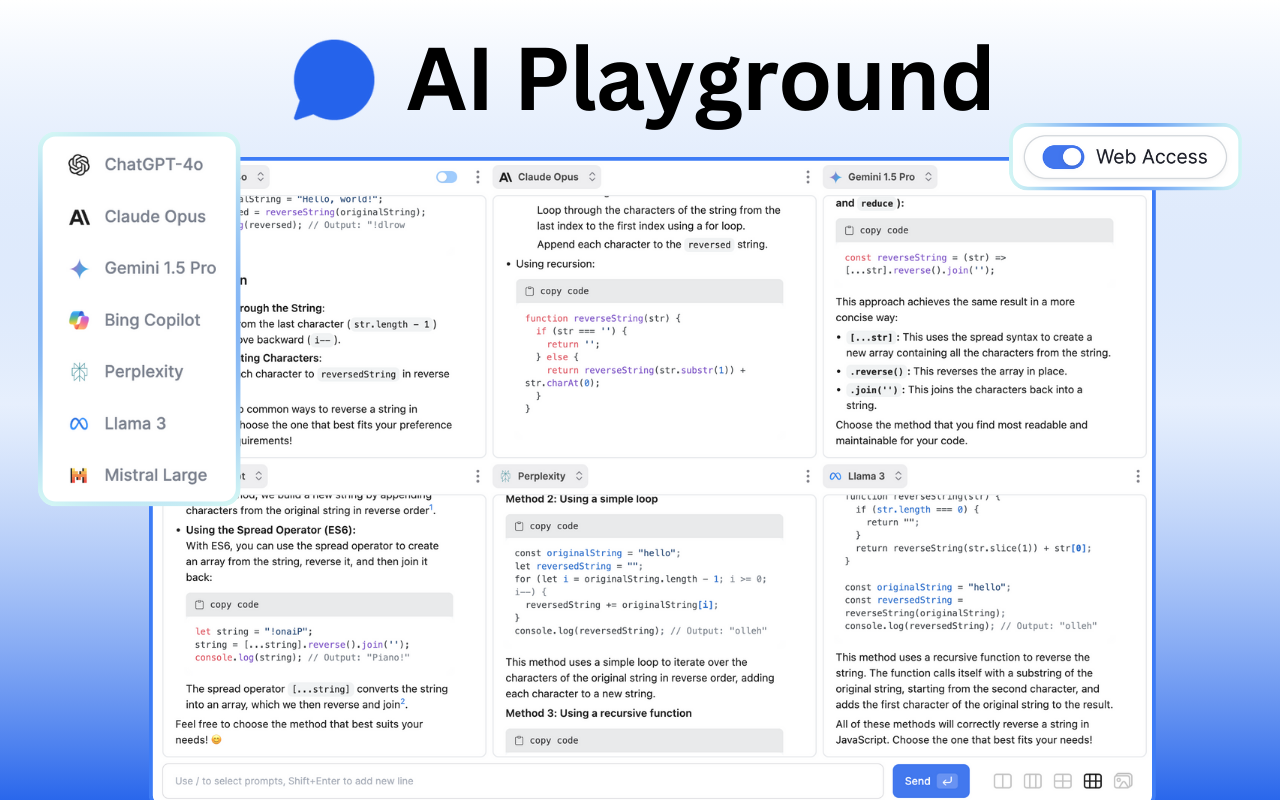 ChatPlayground AI preview