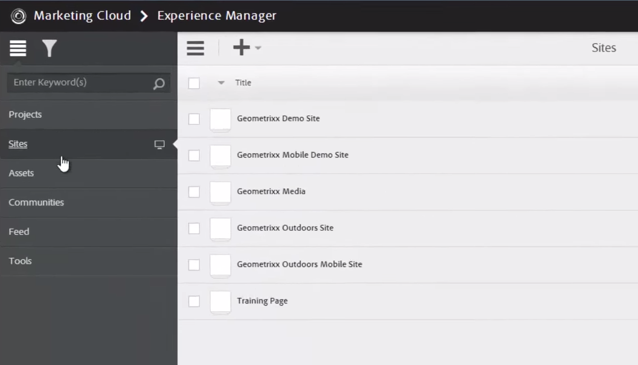 Adobe Experience Manager preview