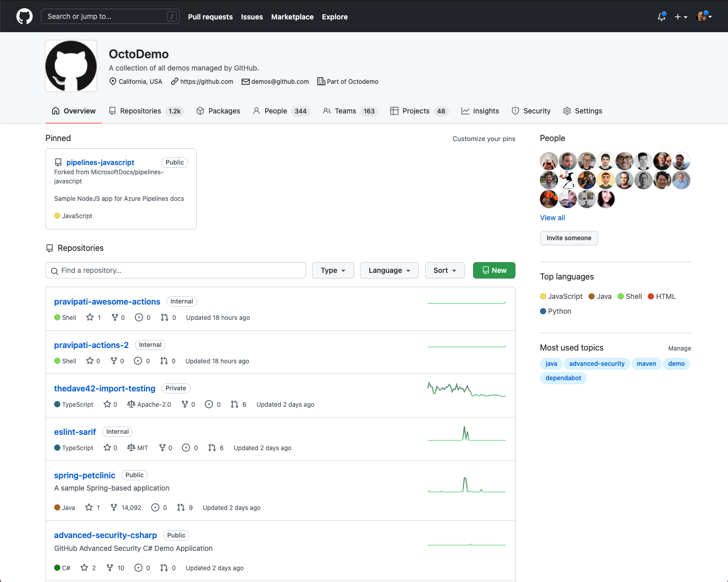 GitHub preview