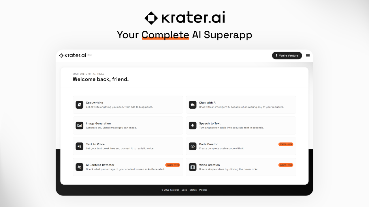 Krater.ai preview